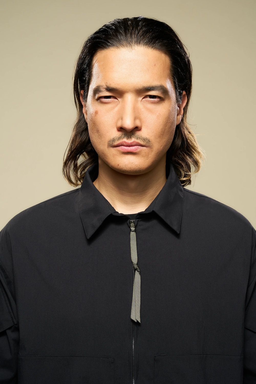 ACRONYM(�������˥���) "LA12-M Miliken nylon spandex action zip shirt"