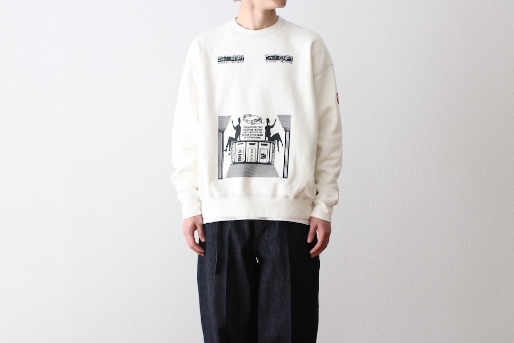 C.E(��������) "OVERDYE MD MACHINES CREW NECK"