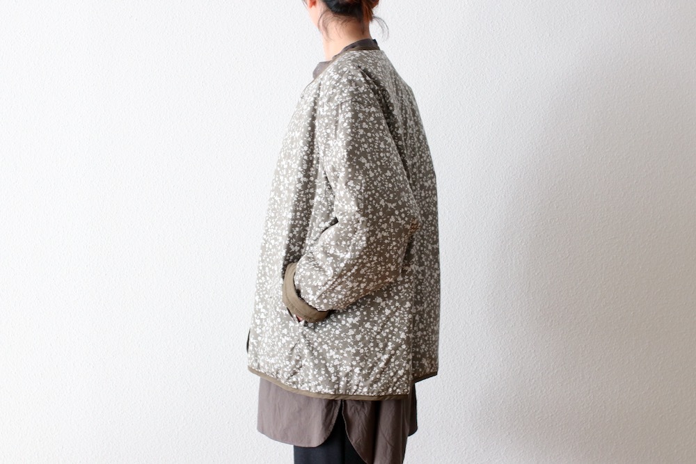 WOMEN'STOUJOURSʥȥ塼ˡReversible Padded Utility Jacket - FLOWER PRINT COTTON STRETCH CLOTH"