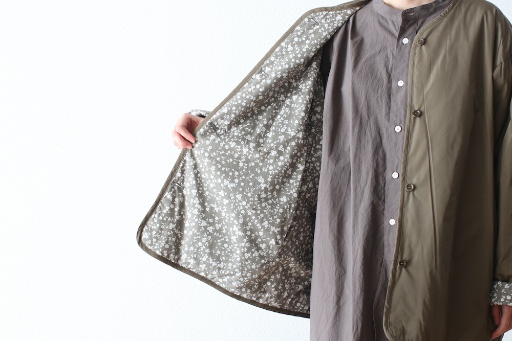 WOMEN'STOUJOURSʥȥ塼ˡReversible Padded Utility Jacket - FLOWER PRINT COTTON STRETCH CLOTH"