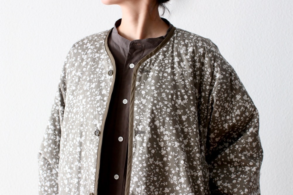 WOMEN'STOUJOURSʥȥ塼ˡReversible Padded Utility Jacket - FLOWER PRINT COTTON STRETCH CLOTH"