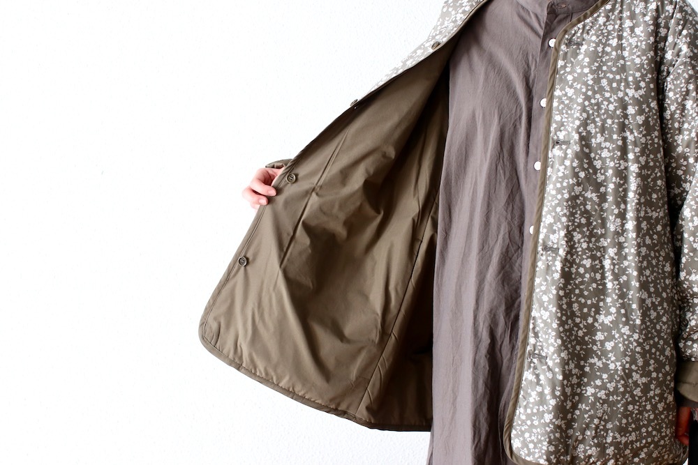 WOMEN'STOUJOURSʥȥ塼ˡReversible Padded Utility Jacket - FLOWER PRINT COTTON STRETCH CLOTH"