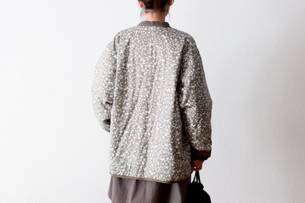 WOMEN'STOUJOURSʥȥ塼ˡReversible Padded Utility Jacket - FLOWER PRINT COTTON STRETCH CLOTH"