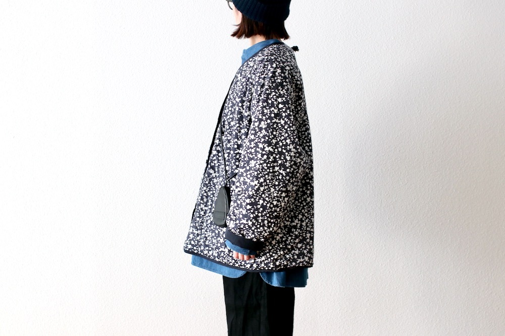 ��WOMEN'S��TOUJOURS�ʥȥ����塼�ˡ�Reversible Padded Utility Jacket - FLOWER PRINT COTTON STRETCH CLOTH"