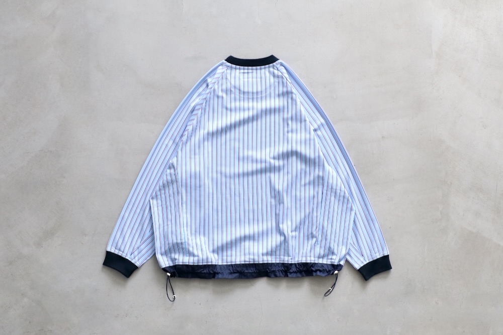 White Mountaineering (�ۥ磻�ȥޥ���ƥ˥����) "STRIPE RAGLAN PULLOVER"