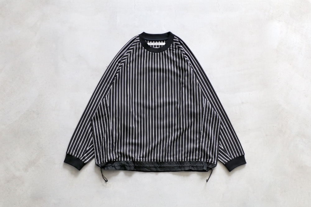White Mountaineering (�ۥ磻�ȥޥ���ƥ˥����) "STRIPE RAGLAN PULLOVER"