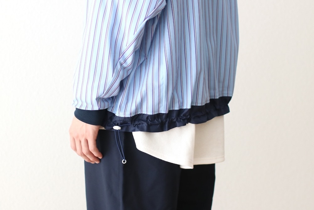 White Mountaineering (�ۥ磻�ȥޥ���ƥ˥����) "STRIPE RAGLAN PULLOVER"