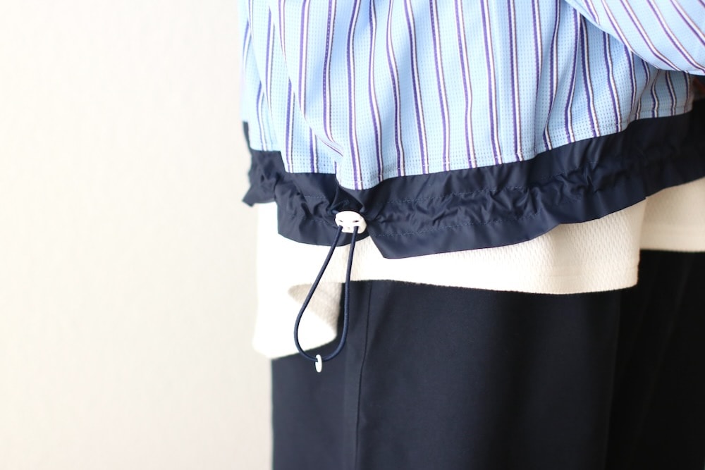 White Mountaineering (�ۥ磻�ȥޥ���ƥ˥����) "STRIPE RAGLAN PULLOVER"