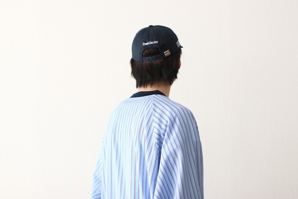 White Mountaineering (�ۥ磻�ȥޥ���ƥ˥����) "STRIPE RAGLAN PULLOVER"