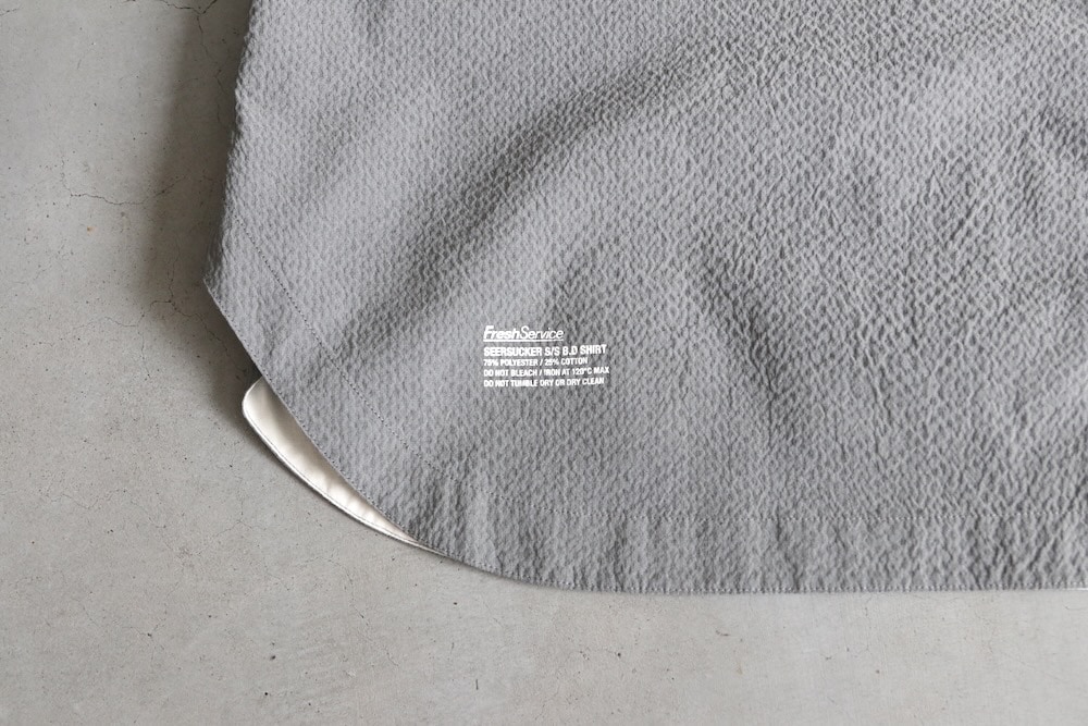 FreshService(�ե�å��奵���ӥ�) "SEERSUCKER S/S B.D SHIRT"