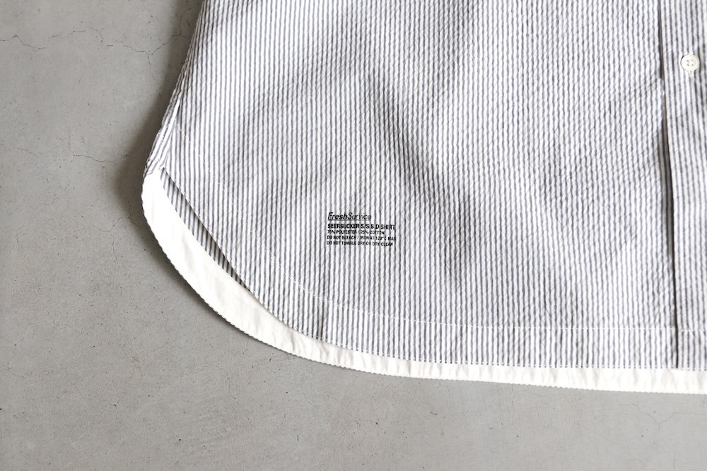FreshService(�ե�å��奵���ӥ�) "SEERSUCKER S/S B.D SHIRT"