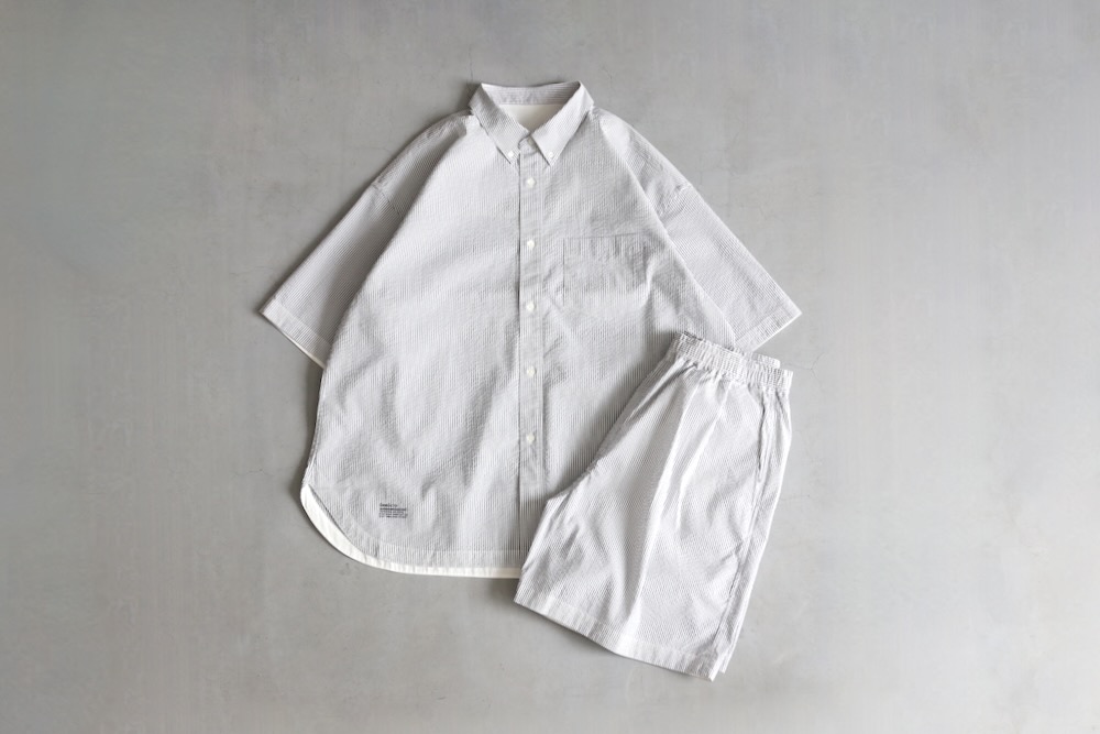FreshService(�ե�å��奵���ӥ�) "SEERSUCKER S/S B.D SHIRT"