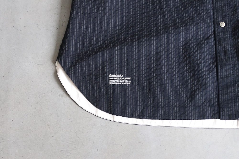 FreshService(�ե�å��奵���ӥ�) "SEERSUCKER S/S B.D SHIRT"