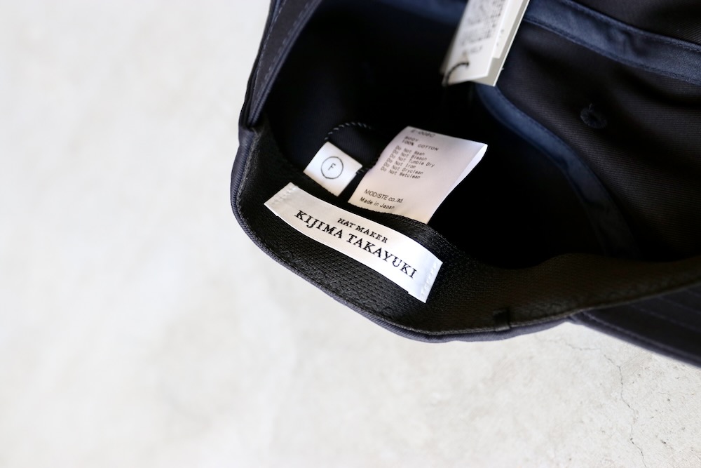 KIJIMA TAKAYUKI( 業) "COTTON GABA 6PANEL CAP"