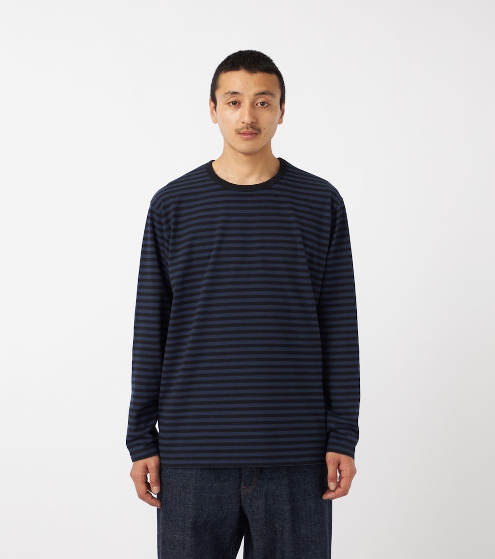 nanamica(ʥʥߥ) "COOLMAX Stripe Jersey L/S Tee"