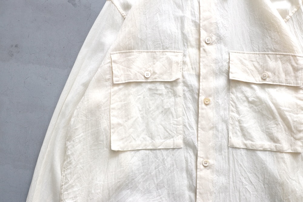 blurhms(�֥顼�ॹ) "Silk-Co Voile Military Shirt"