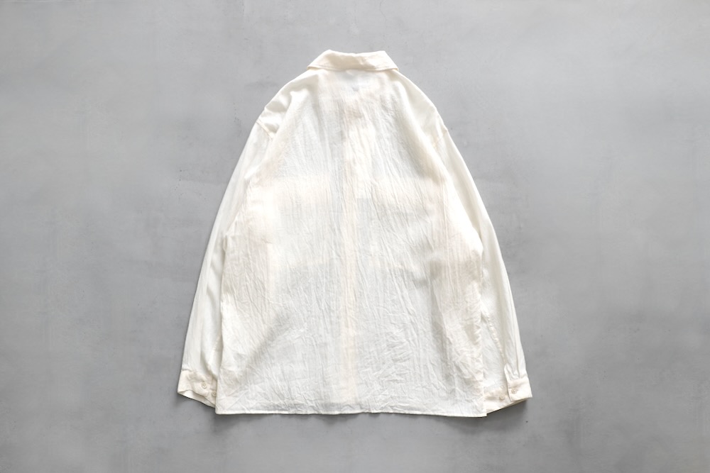 blurhms(�֥顼�ॹ) "Silk-Co Voile Military Shirt"