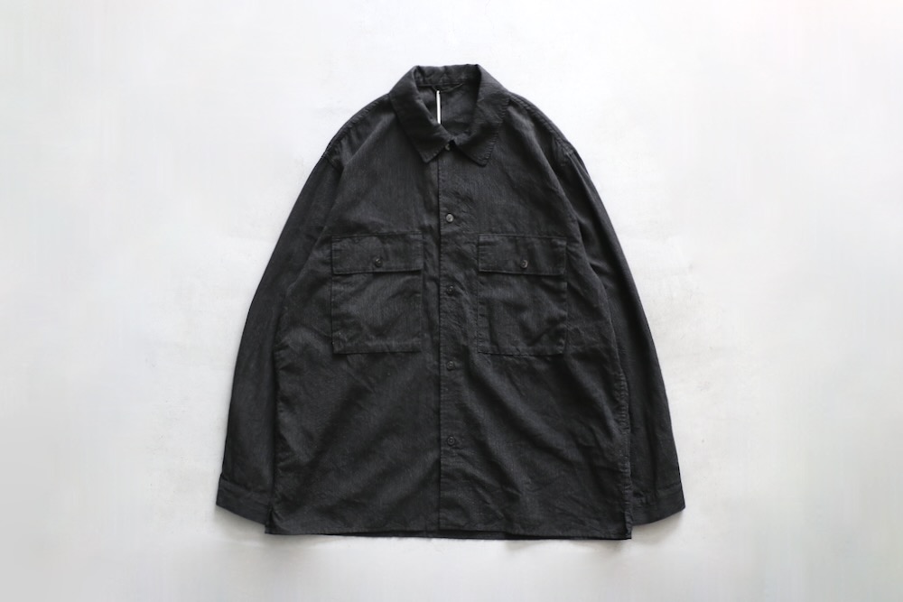blurhms(�֥顼�ॹ) "Silk-Co Voile Military Shirt"