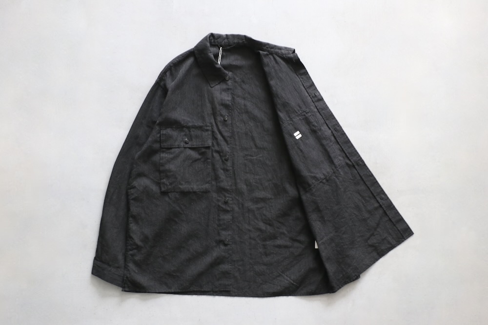 blurhms(�֥顼�ॹ) "Silk-Co Voile Military Shirt"