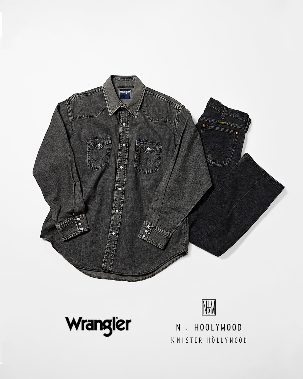 N.HOOLYWOOD × Wrangler エヌハリウッド ラングラー　黒 limited】N.HOOLYWOOD COMPILE × Wrangler (エヌ ハリウッド