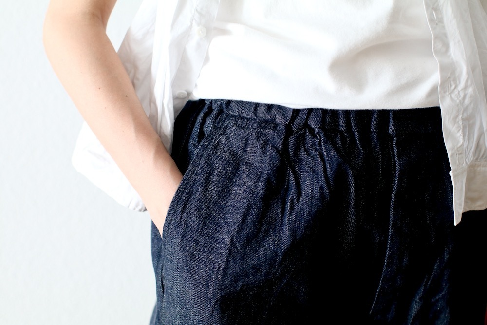 ��WOMEN'S��TOUJOURS�ʥȥ����塼�ˡ�Easy Field Trousers -10.5OZ. SELVEDGE CLASSIC DENIM CLOTH (INDIGO)��