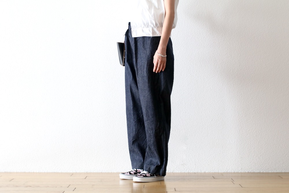 ��WOMEN'S��TOUJOURS�ʥȥ����塼�ˡ�Easy Field Trousers -10.5OZ. SELVEDGE CLASSIC DENIM CLOTH (INDIGO)��
