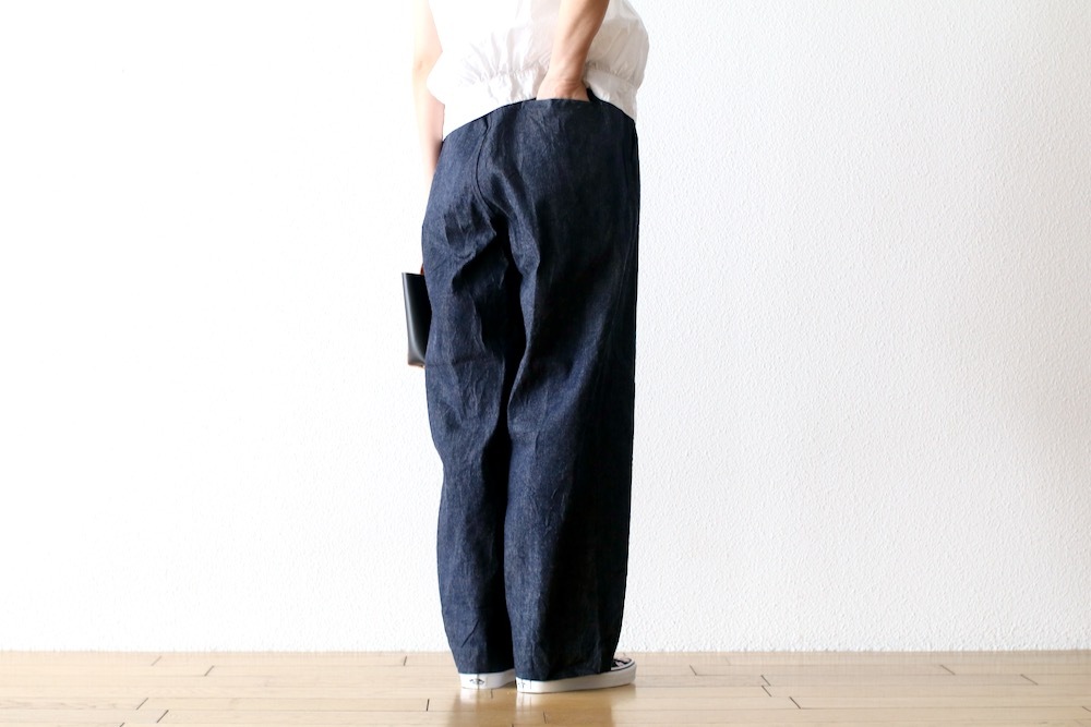 ��WOMEN'S��TOUJOURS�ʥȥ����塼�ˡ�Easy Field Trousers -10.5OZ. SELVEDGE CLASSIC DENIM CLOTH (INDIGO)��
