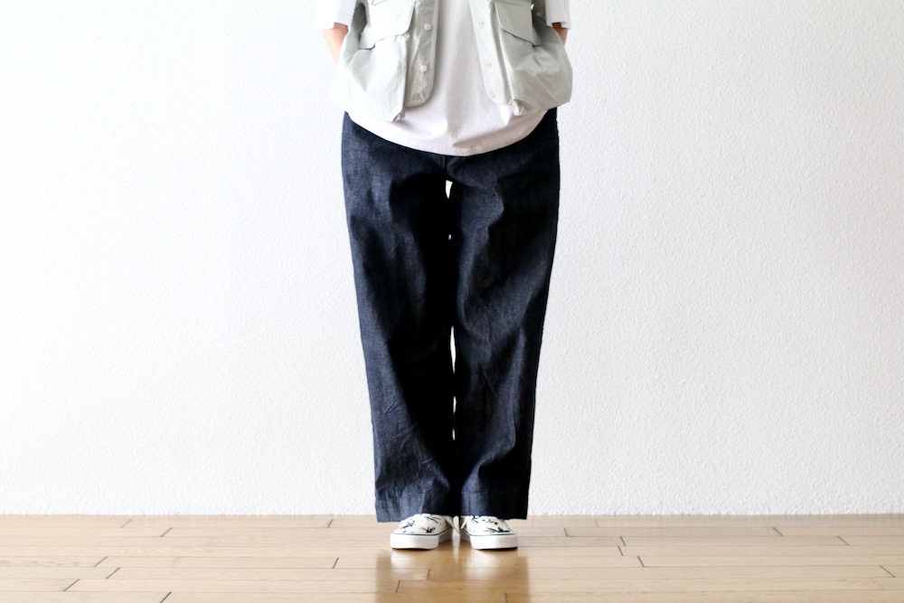 ��WOMEN'S��TOUJOURS�ʥȥ����塼�ˡ�Easy Field Trousers -10.5OZ. SELVEDGE CLASSIC DENIM CLOTH (INDIGO)��