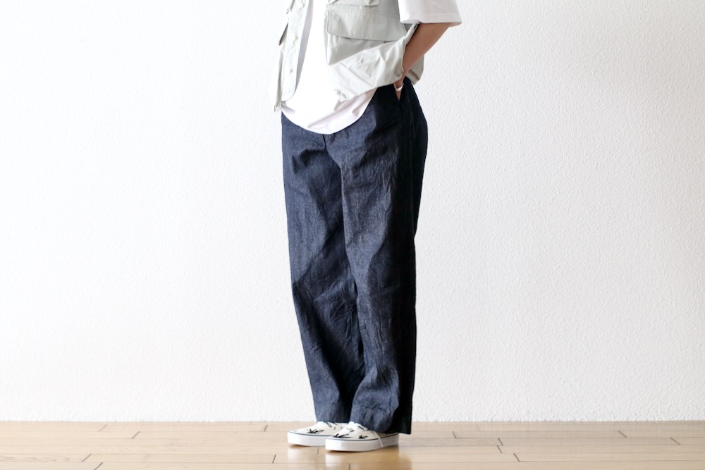 ��WOMEN'S��TOUJOURS�ʥȥ����塼�ˡ�Easy Field Trousers -10.5OZ. SELVEDGE CLASSIC DENIM CLOTH (INDIGO)��