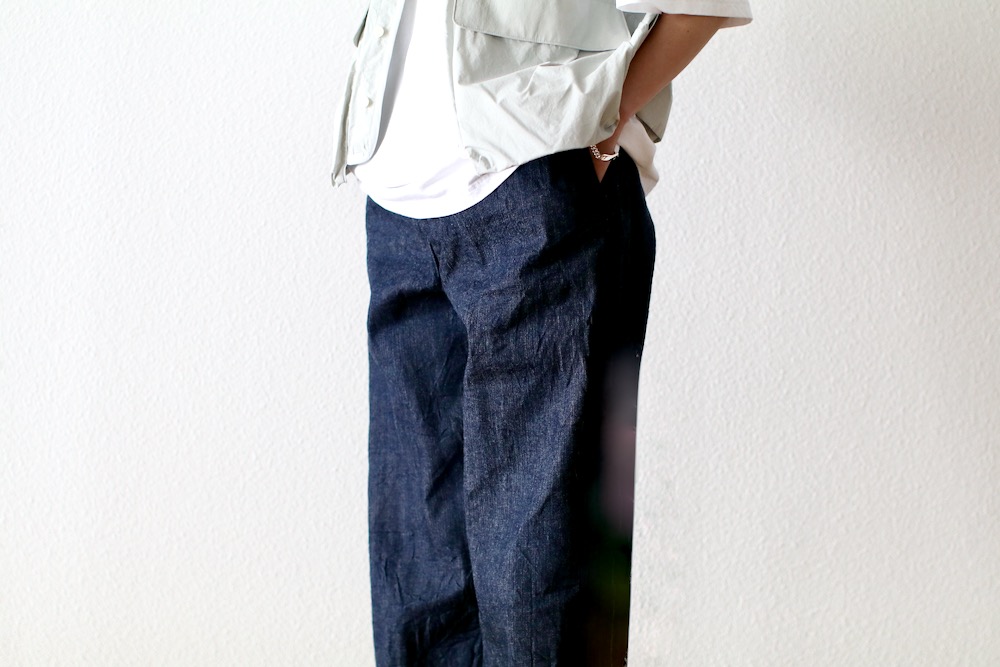 ��WOMEN'S��TOUJOURS�ʥȥ����塼�ˡ�Easy Field Trousers -10.5OZ. SELVEDGE CLASSIC DENIM CLOTH (INDIGO)��
