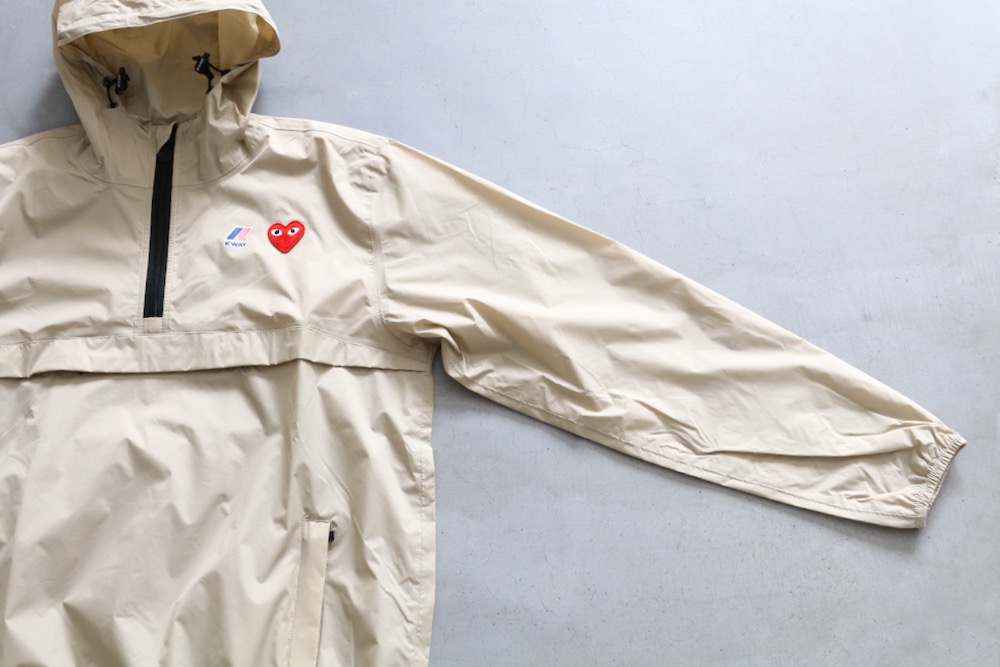 ��limited��PLAY COMME des GARCONS �� K-WAY (�ץ쥤 ���� �� ����륽�� �� ����������) "HALF ZIP NYLON JACKET -AZ-J502-051-"