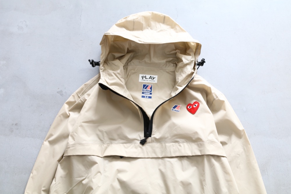 ��limited��PLAY COMME des GARCONS �� K-WAY (�ץ쥤 ���� �� ����륽�� �� ����������) "HALF ZIP NYLON JACKET -AZ-J502-051-"