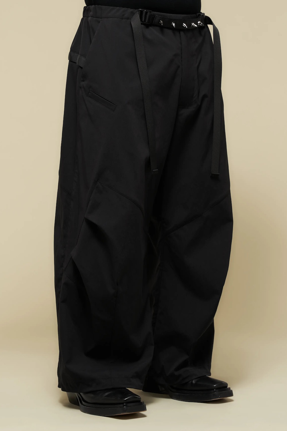 ACRONYM(˥) "P56B-M Miliken nylon spandex wide drawcoad trousers"