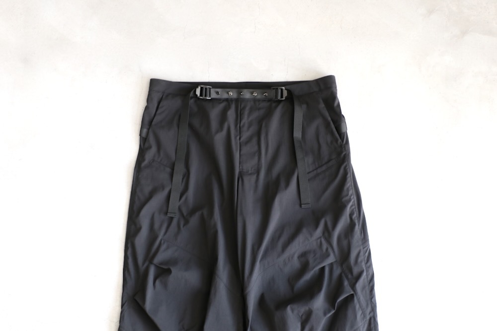 ACRONYM(˥) "P56B-M Miliken nylon spandex wide drawcoad trousers"