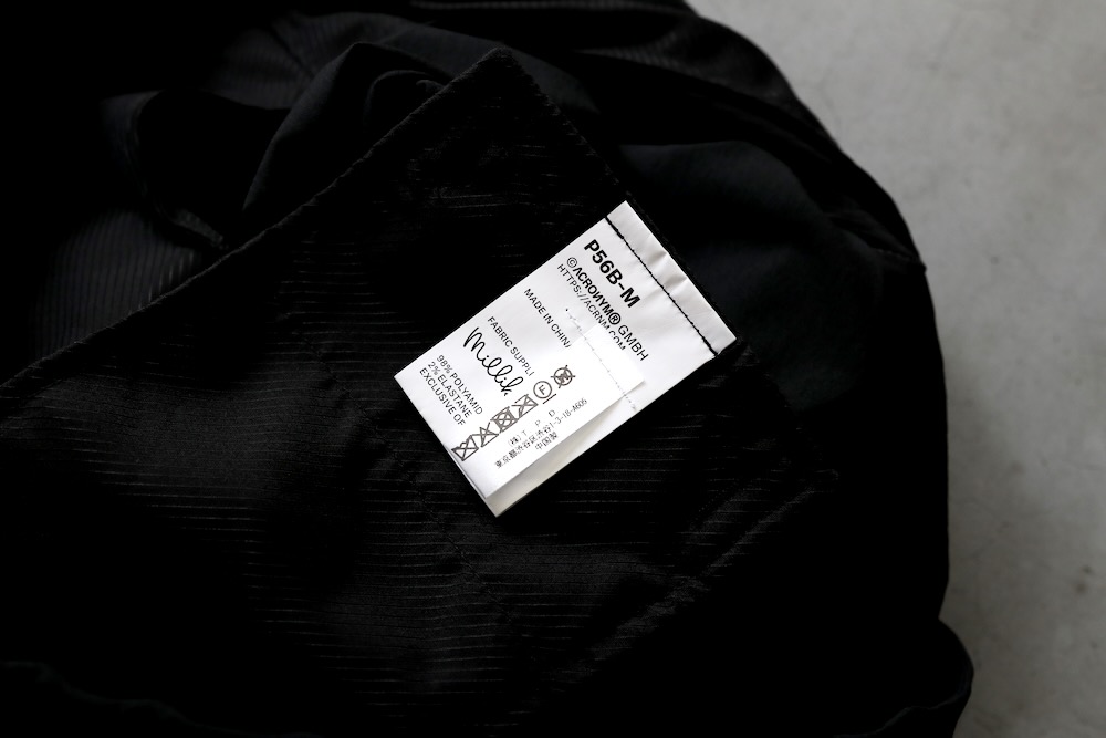 ACRONYM(�������˥���) "P56B-M Miliken nylon spandex wide drawcoad trousers"