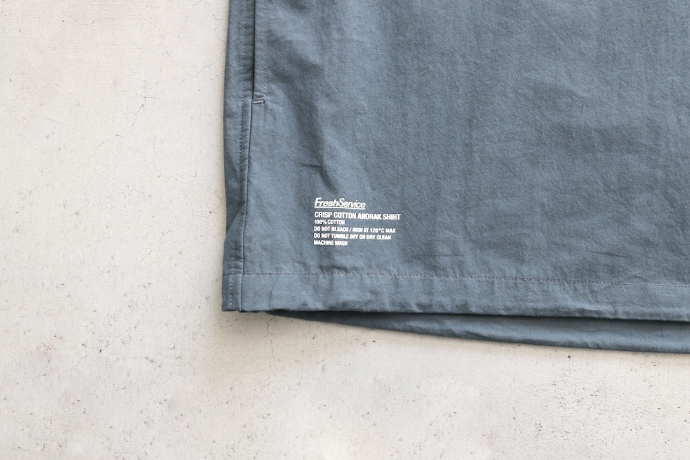 FreshService(�ե�å��奵���ӥ�) "CRISP COTTON ANORAK S/S SHIRT"