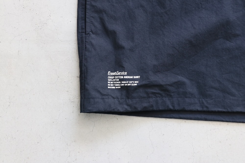 FreshService(�ե�å��奵���ӥ�) "CRISP COTTON ANORAK S/S SHIRT"