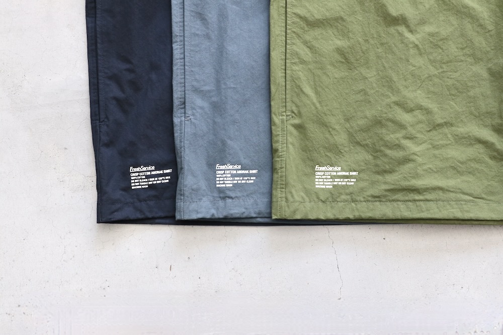 FreshService(�ե�å��奵���ӥ�) "CRISP COTTON ANORAK S/S SHIRT"