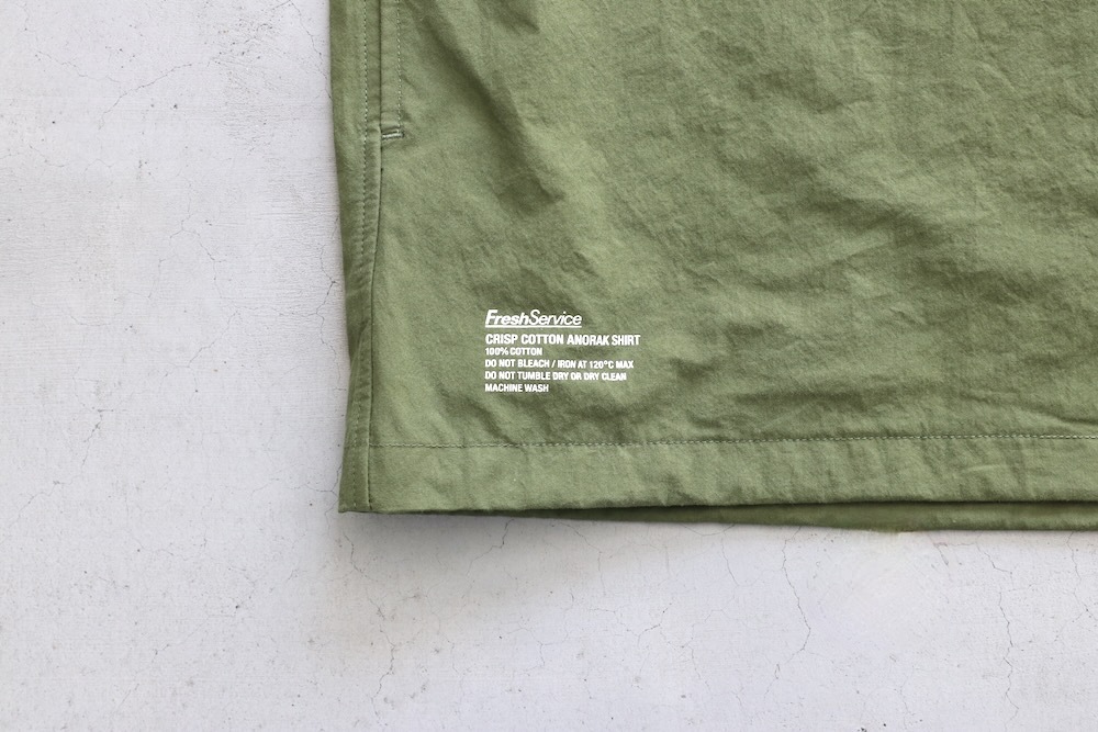 FreshService(�ե�å��奵���ӥ�) "CRISP COTTON ANORAK S/S SHIRT"
