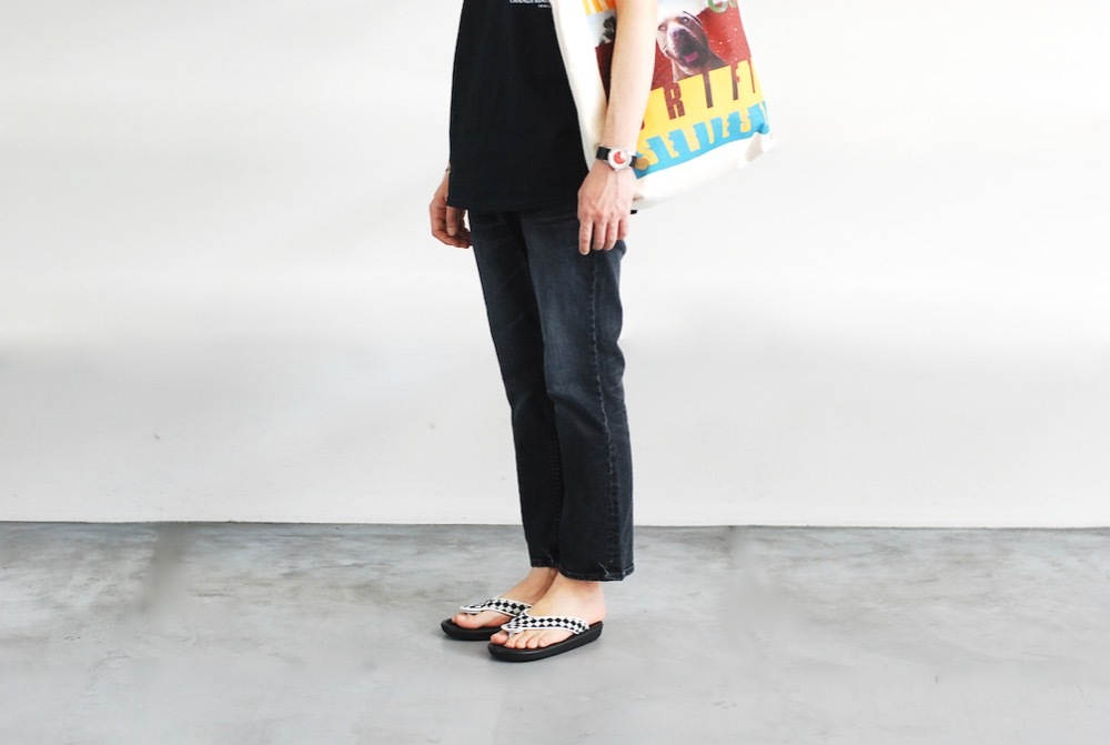 ��limited��OJOJO NAITO �� itten. (�����祸�� �ʥ��ȡ��ߥ��åƥ�)"BEACH SANDAL -checkered flag-"