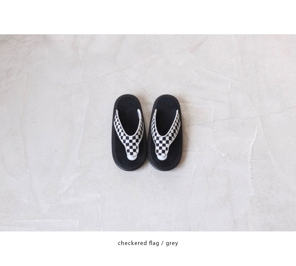 ��limited��OJOJO NAITO �� itten. (�����祸�� �ʥ��ȡ��ߥ��åƥ�)"BEACH SANDAL -checkered flag-"