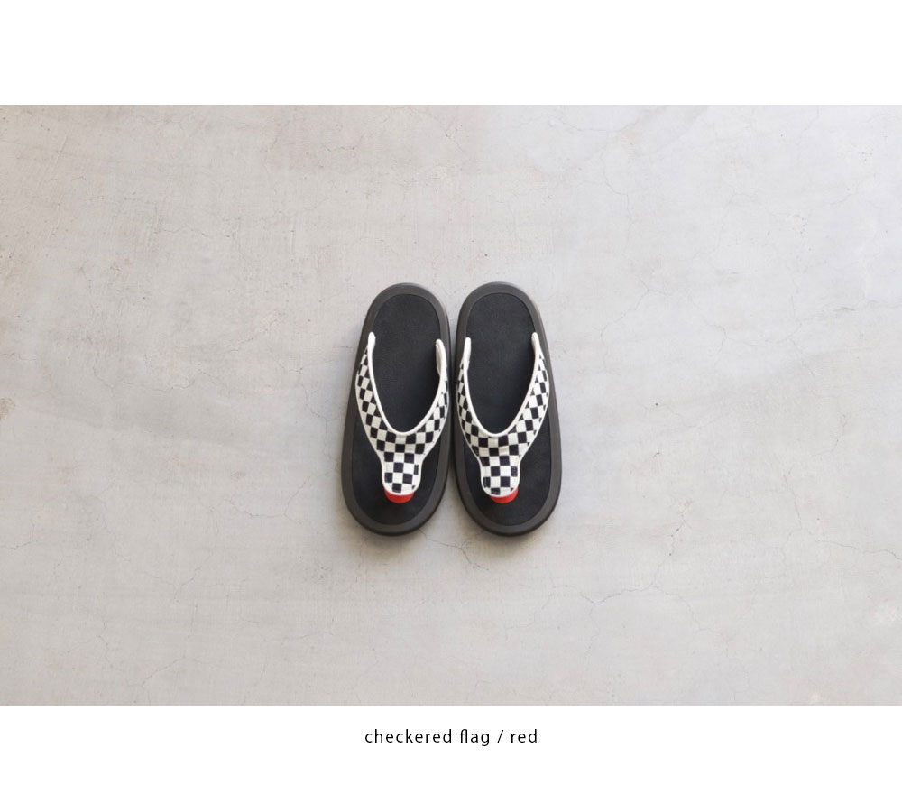 ��limited��OJOJO NAITO �� itten. (�����祸�� �ʥ��ȡ��ߥ��åƥ�)"BEACH SANDAL -checkered flag-"