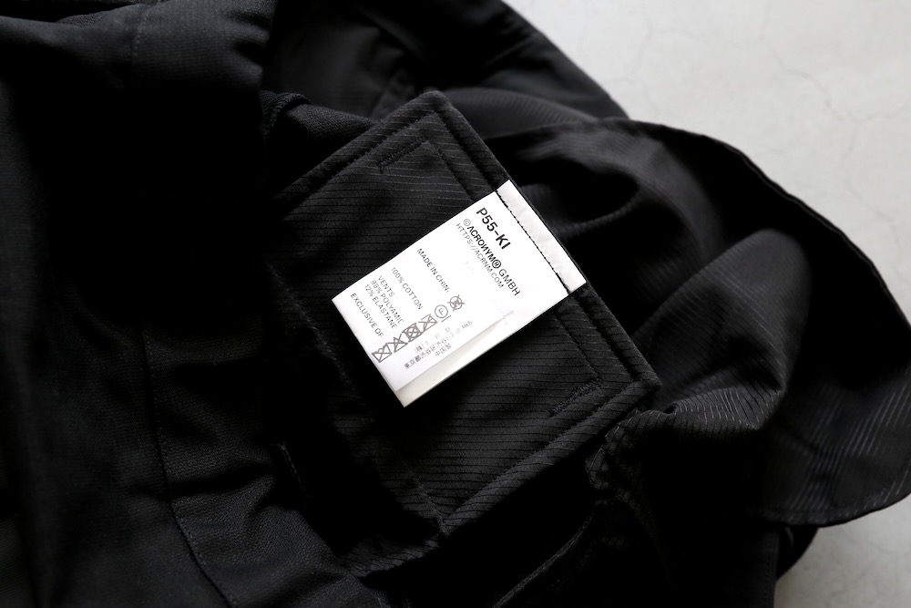 ACRONYM(�������˥���) "P55-KI ripsmoleskin drawcord straight trousers"