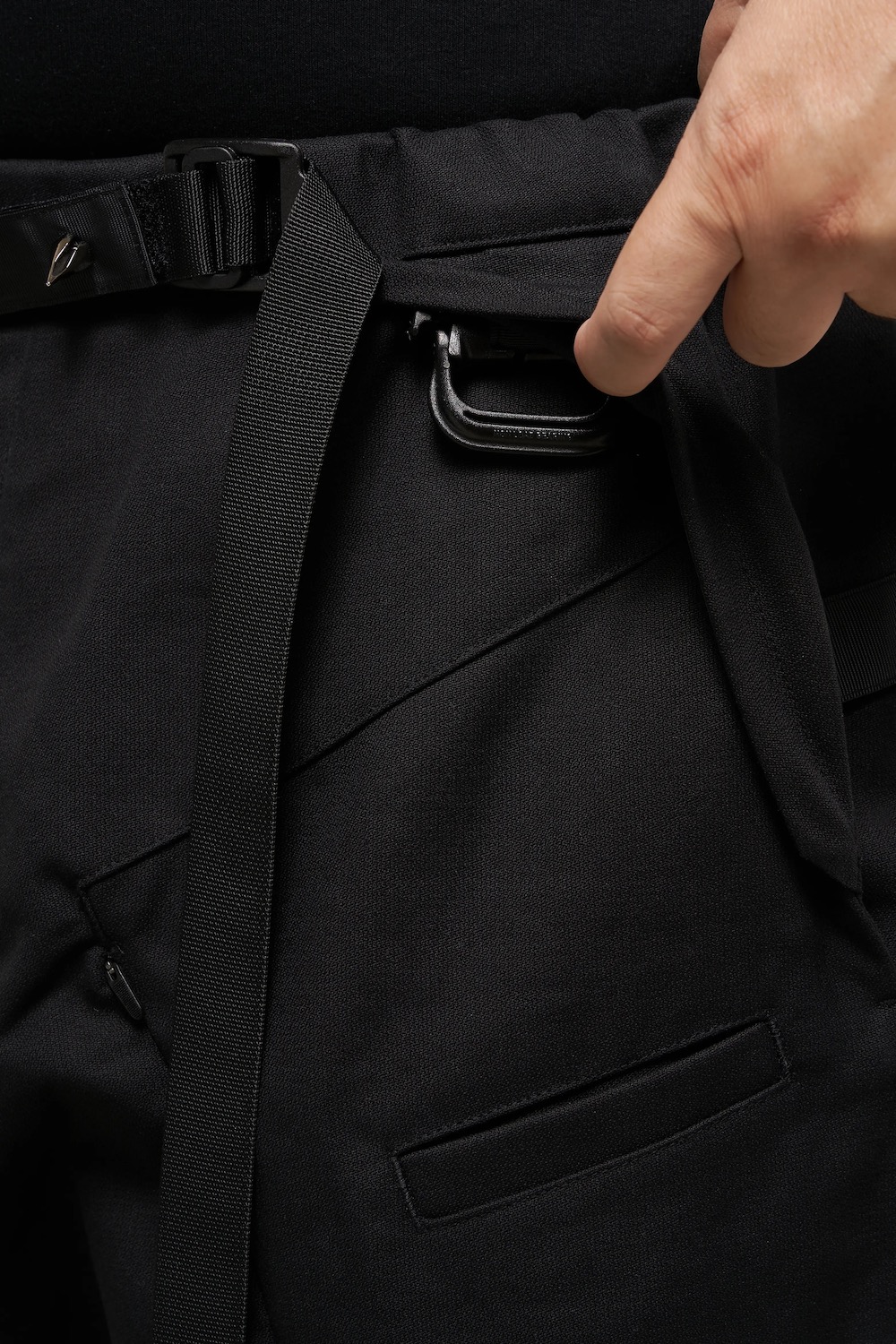 ACRONYM(˥) "P55-KI ripsmoleskin drawcord straight trousers"