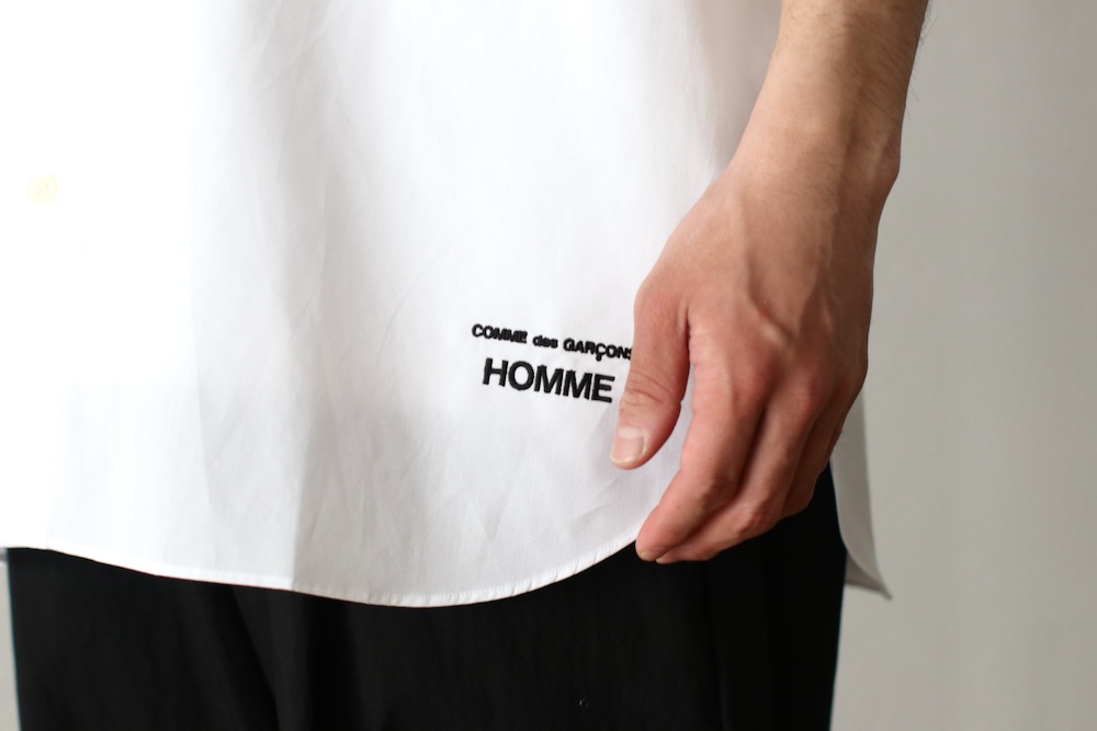 COMME des GARCONS HOMME 綿ブロード×異素材MIXシャツS COMME des GARCONS HOMME 綿ブロードシャツ