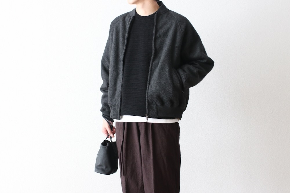 blurhms(�֥顼�ॹ) "Pe/Silk Fleece Bomber Jacket"