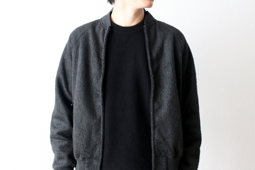 blurhms(�֥顼�ॹ) "Pe/Silk Fleece Bomber Jacket"
