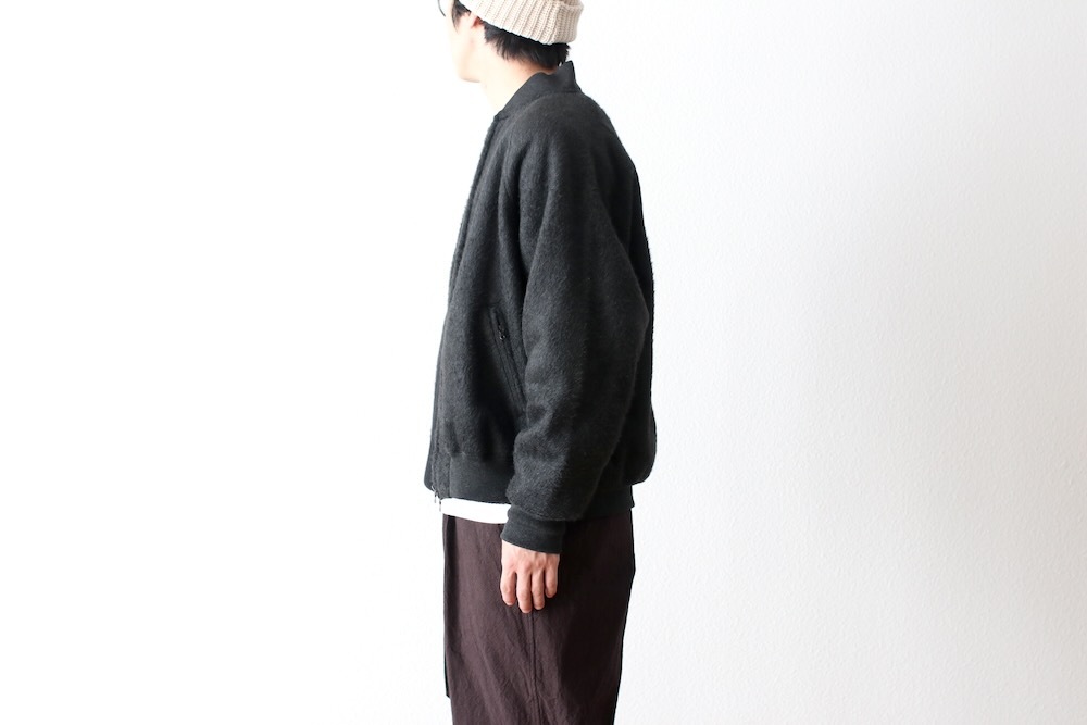 blurhms(�֥顼�ॹ) "Pe/Silk Fleece Bomber Jacket"