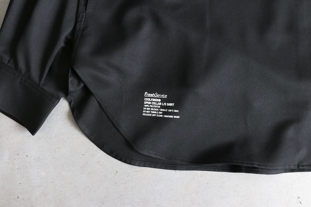 FreshService(�ե�å��奵���ӥ�) "COOLFIBER OPEN COLLAR L/S SHIRT"