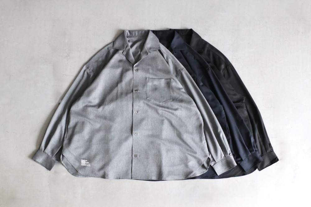 FreshService(�ե�å��奵���ӥ�) "COOLFIBER OPEN COLLAR L/S SHIRT"